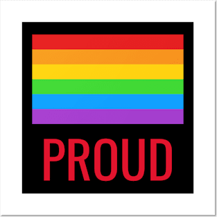 Rainbow Proud Posters and Art